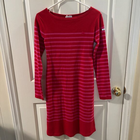 Cache Coeur Maternity Dress Quimper - Armor Lux x Red/Fuschia ~ Small ~ NWT - Picture 4 of 11